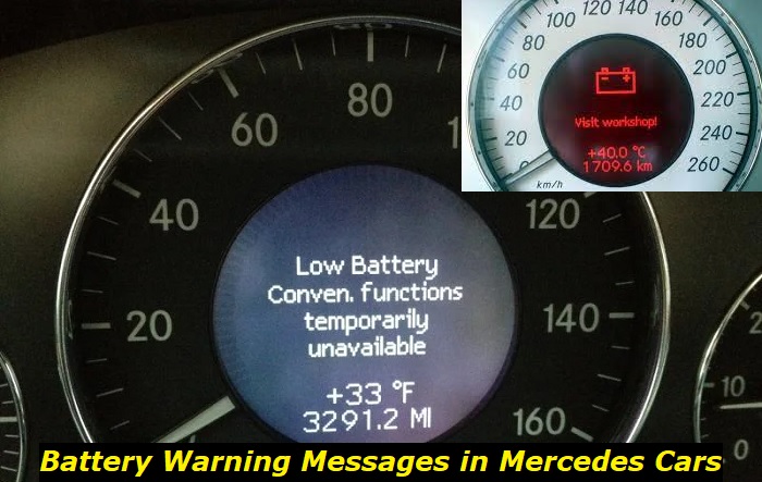 Mercedes Battery Warning Message What Should You Do 